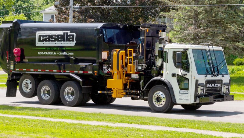 Photo of a Casella Waste Garbage Truck