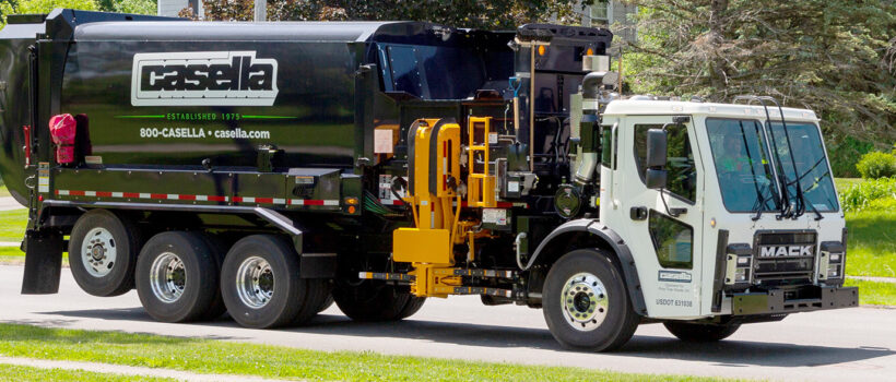 Photo of a Casella Waste Garbage Truck