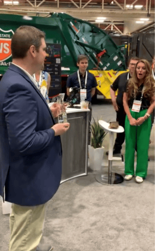 WasteExpo 2023 - Brittany Wins Sourcewell Award