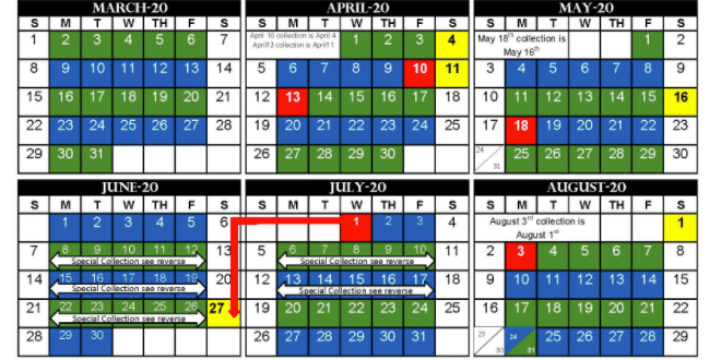 Collection Calendar Confusion