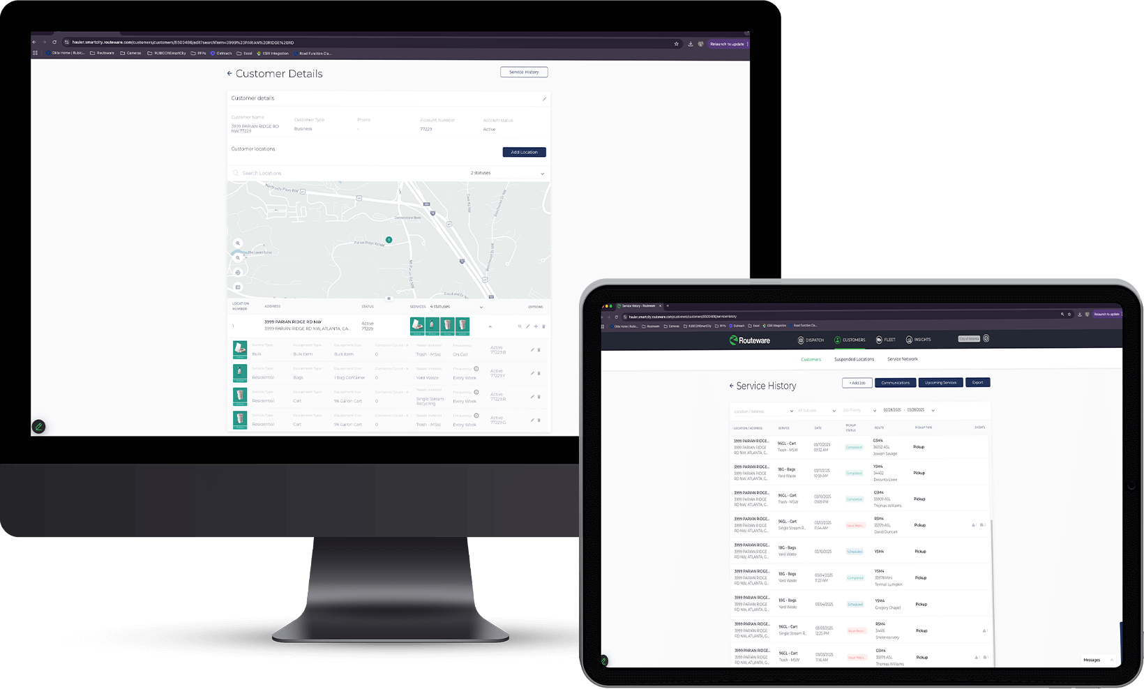 Routeware SmartCity for Snow Customer Service