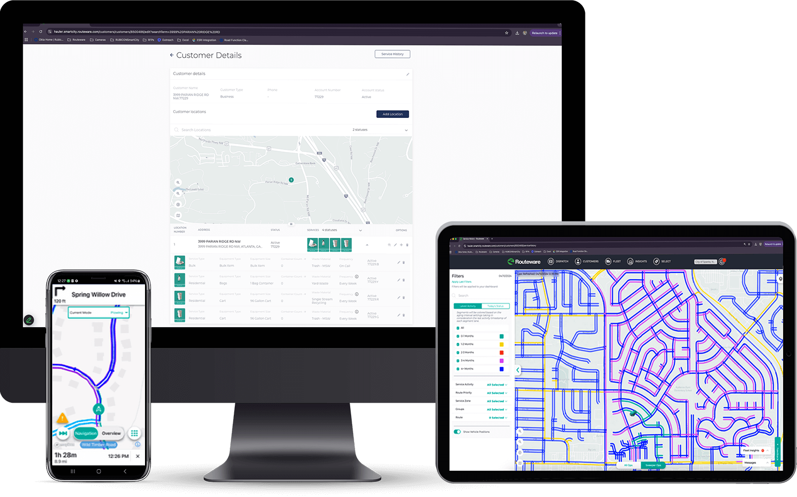 Routeware SmartCity for Street Cleaning Operations