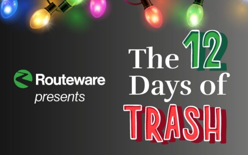 12 Days of Trash holiday waste items list